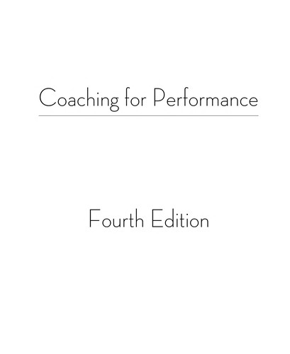 Coaching for Performance